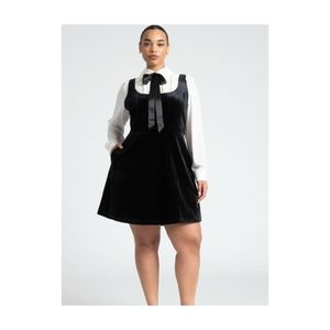 Eloquii Velvet Twofer Dress